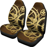 Steampunk Cogwheels Print Universal Fit Car Seat Covers 102422