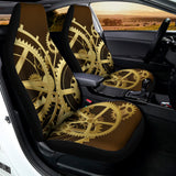 Steampunk Cogwheels Print Universal Fit Car Seat Covers 102422