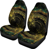 Steampunk Fractal Print Universal Fit Car Seat Covers 102422