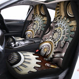 Steampunk Gears And Cogs Print Universal Fit Car Seat Covers 102422