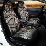 Steampunk Metal Gears Print Universal Fit Car Seat Covers 102422