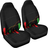 Stock Market Candlestick Print Universal Fit Car Seat Covers 102422