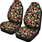 Strawberry And Flower Pattern Print Universal Fit Car Seat Covers 102422