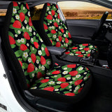 Strawberry And Flower Pattern Print Universal Fit Car Seat Covers 102422