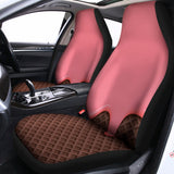 Strawberry Ice Cream Melted Print Universal Fit Car Seat Covers 102422