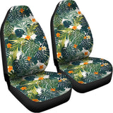Summer Hawaiian Leaves Pattern Print Universal Fit Car Seat Covers 102422