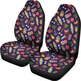 Summer Totem Pattern Print Universal Fit Car Seat Covers 102422