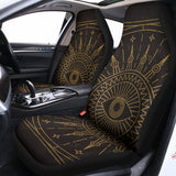 Sun All Seeing Eye Print Universal Fit Car Seat Covers 102422
