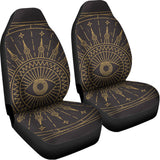 Sun All Seeing Eye Print Universal Fit Car Seat Covers 102422