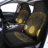 Sun And Moon Phase Print Universal Fit Car Seat Covers 102422