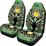 Sun And Moon Yggdrasil Print Universal Fit Car Seat Covers 102422
