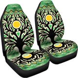 Sun And Moon Yggdrasil Print Universal Fit Car Seat Covers 102422