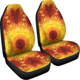 Sun Fire Kaleidoscope Print Universal Fit Car Seat Covers 102422