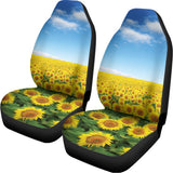 Sunflower Field Print Universal Fit Car Seat Covers 102422