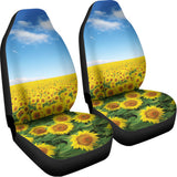 Sunflower Field Print Universal Fit Car Seat Covers 102422