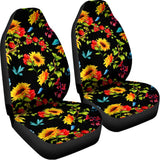 Sunflower Floral Pattern Print Universal Fit Car Seat Covers 102422