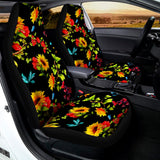 Sunflower Floral Pattern Print Universal Fit Car Seat Covers 102422