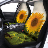 Sunflower Landscape Print Universal Fit Car Seat Covers 102422