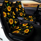 Sunflower Polygonal Pattern Print Universal Fit Car Seat Covers 102422
