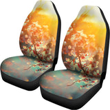 Sunrise Japanese Cherry Blossom Print Universal Fit Car Seat Covers 102422