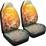 Sunrise Japanese Cherry Blossom Print Universal Fit Car Seat Covers 102422