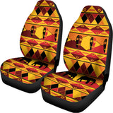 Sunset African Tribal Pattern Print Universal Fit Car Seat Covers 102422