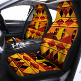 Sunset African Tribal Pattern Print Universal Fit Car Seat Covers 102422