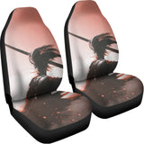 Sunset Japanese Samurai Print Universal Fit Car Seat Covers 102422