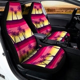 Sunset Palm Tree Pattern Print Universal Fit Car Seat Covers 102422