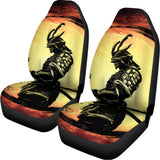 Sunset Samurai Warrior Print Universal Fit Car Seat Covers 102422