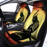 Sunset Samurai Warrior Print Universal Fit Car Seat Covers 102422