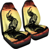 Sunset Samurai Warrior Print Universal Fit Car Seat Covers 102422