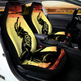 Sunset Samurai Warrior Print Universal Fit Car Seat Covers 102422
