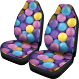 Sweet Candy Ball Pattern Print Universal Fit Car Seat Covers 102422