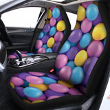 Sweet Candy Ball Pattern Print Universal Fit Car Seat Covers 102422