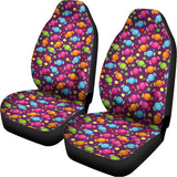 Sweet Candy Pattern Print Universal Fit Car Seat Covers 102422