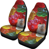 Sweet Gummy Bear Print Universal Fit Car Seat Covers 102422