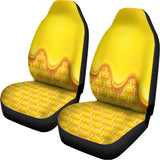 Sweet Honey Honeycomb Print Universal Fit Car Seat Covers 102422