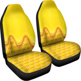 Sweet Honey Honeycomb Print Universal Fit Car Seat Covers 102422