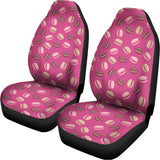 Sweet Macarons Pattern Print Universal Fit Car Seat Covers 102422