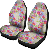 Sweet Pea Flower Pattern Print Universal Fit Car Seat Covers 102422