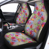 Sweet Pea Flower Pattern Print Universal Fit Car Seat Covers 102422