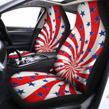 Swirl American Patriotic Star Print Universal Fit Car Seat Covers 102422