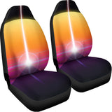 Synthwave Pyramid Print Universal Fit Car Seat Covers 102422