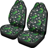 T-Rex And Dino Fossil Pattern Print Universal Fit Car Seat Covers 102422
