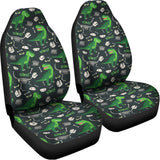 T-Rex And Dino Fossil Pattern Print Universal Fit Car Seat Covers 102422