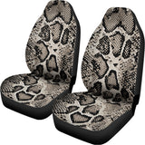 Tan And Black Snakeskin Print Universal Fit Car Seat Covers 102422