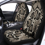 Tan And Black Snakeskin Print Universal Fit Car Seat Covers 102422
