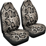 Tan And Black Snakeskin Print Universal Fit Car Seat Covers 102422