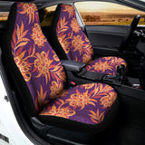 Tangerine Floral Bohemian Pattern Print Universal Fit Car Seat Covers 102422